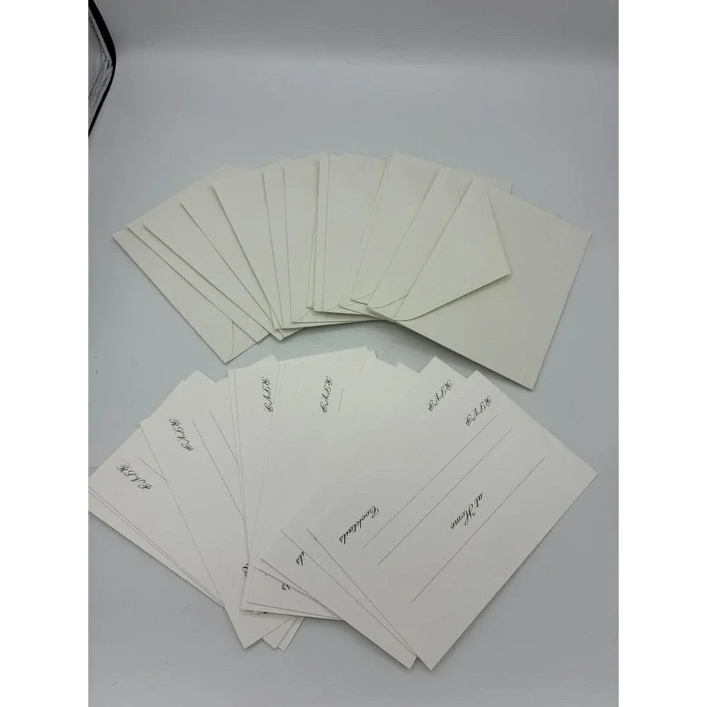 Vintage At Home Cocktails Response Cards Matching Envelopes Lot of 30
